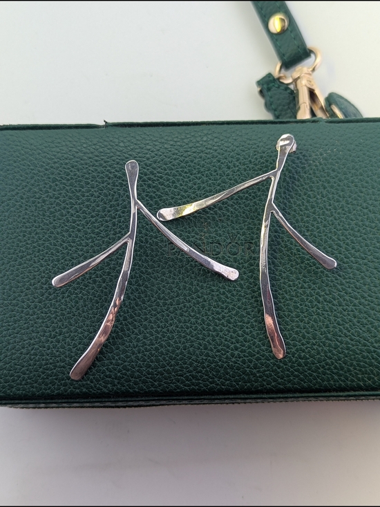 Jewelry - 🌟 Statement Sterling Silver Abstract Branch / Wishbone Earrings ✨